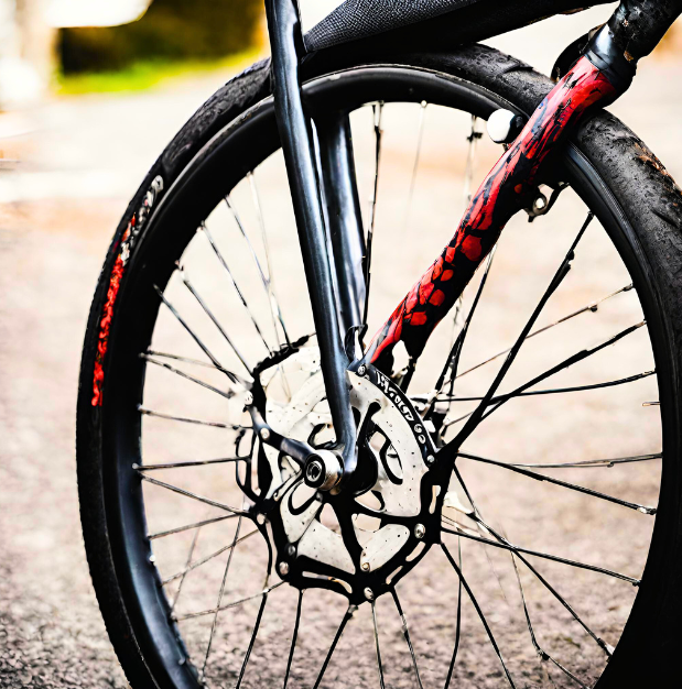 The featured image for this article could be a close-up shot of a bicycle tire